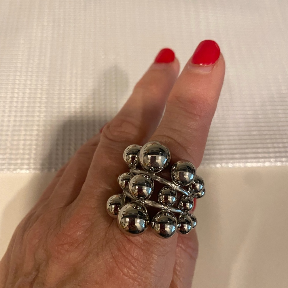 Silver Statement Ring - image 5